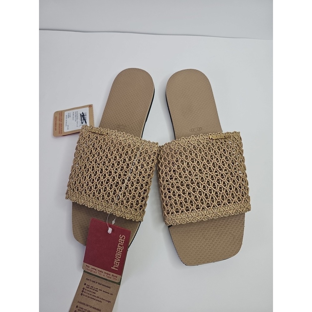 Havaianas You Cannes Slip On Wide Strap Flat Slide Sandals  Women 41/42‎